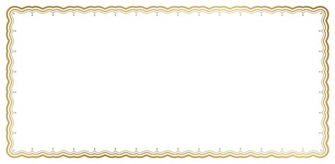 Lignes ondulées cadres en papier avec chemin de coupe couleurs dorées ...