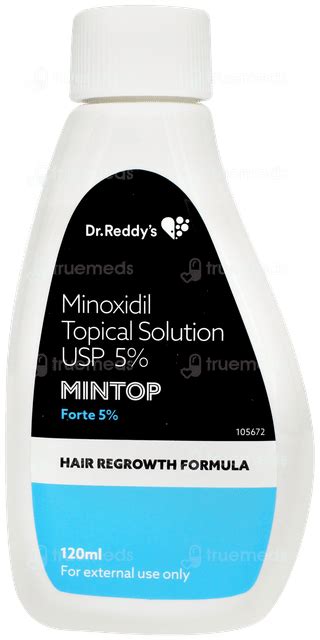 Mintop Forte New 5 Solution 120ml - Uses, Side Effects, Dosage, Price ...