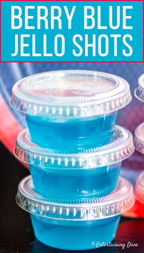 This blue jello shots recipe made with berry blue jello and Malibu ...