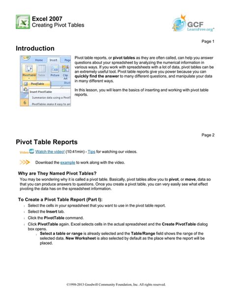 Image result for Creating a Pivot Table