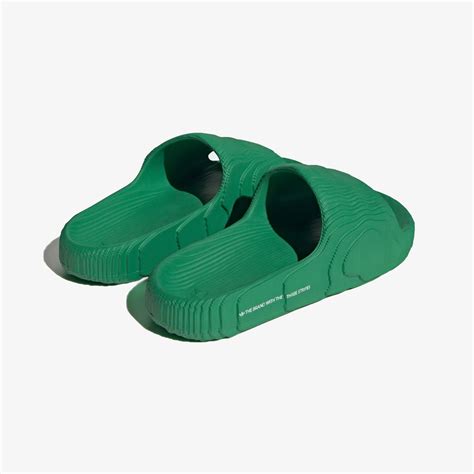 Buy Green and Cloud White Adidas Originals Adilette 22 Slides for Men ...