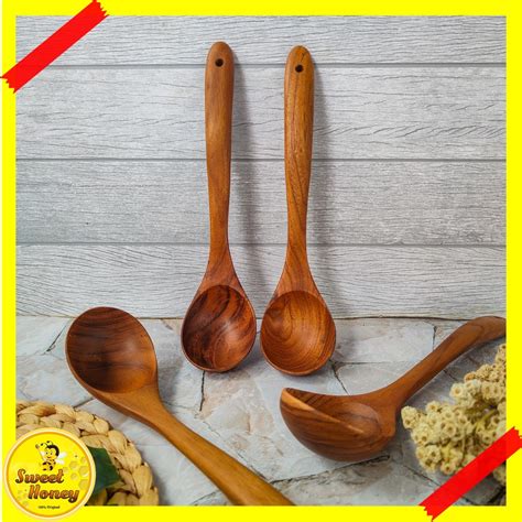 Jual Centong Sayur Kayu Jati 26 x 6 cm | Shopee Indonesia