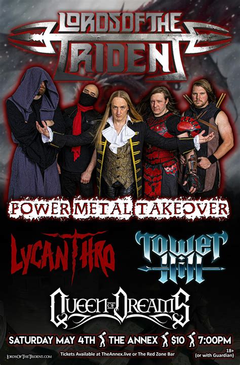 Lords of The Trident, Lycanthro, Tower Hill, Queen of Dreams, The Annex ...