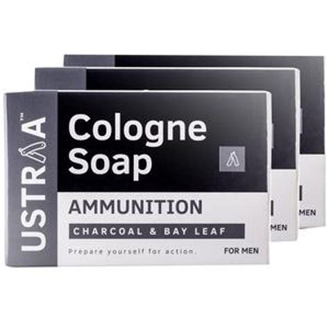 Ustraa Ammunition Cologne Soap - For Men, Anti-Bacterial, With Charcoa ...