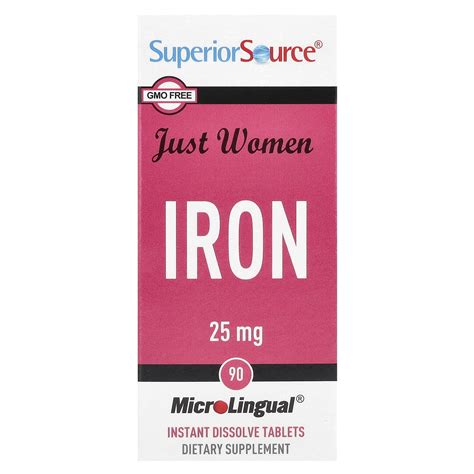 Superior Source - Just Women Iron 25 mg. - 90 Quick India | Ubuy