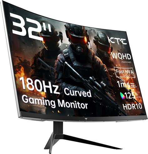 32 inch Curved Gaming Monitor, 180Hz 1ms MPRT, 2K 1440P 144Hz Monitor ...