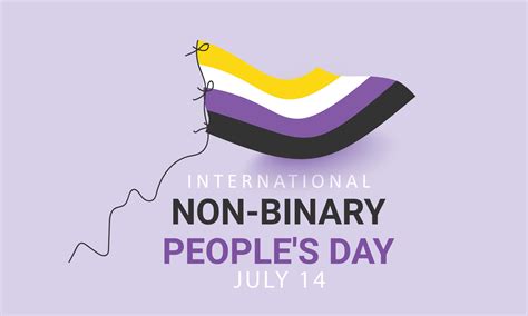 International Non-Binary People's Day. background, banner, card, poster ...