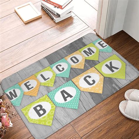 Free Printable Welcome Back Signs For Work Doormat Nonslip Home Kitchen ...