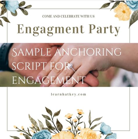 Image result for Anchoring Script for Wedding