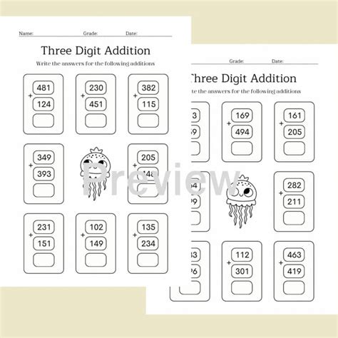 Song for Adding 3-Digit Numbers 的图像结果