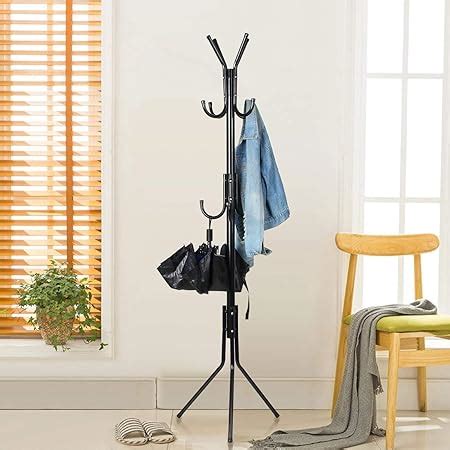 Lukzer 8 Hook Metal Coat Hanger Stand