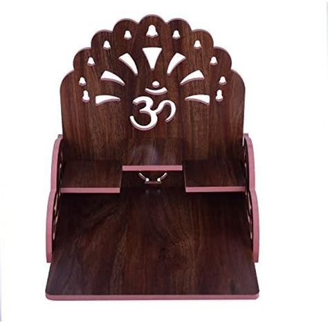 Om Shree Fully Handmade Beautiful Wooden Home and Office Temple/Pooja ...