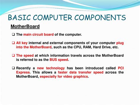 Basic Computer Components PPT 的图像结果