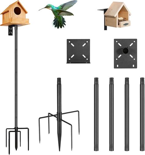 Amazon.com : QURAS 78.5 Inch Bird Feeder Pole, Hummingbird Feeder Stand ...