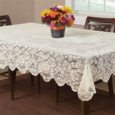 Table Cloth by Essential Home Buckingham Lace Tablecloth Ivory 52 X 70 Table Cloth