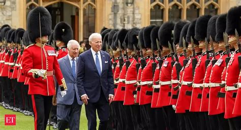 US President Joe Biden's interaction with King Charles at Windsor ...