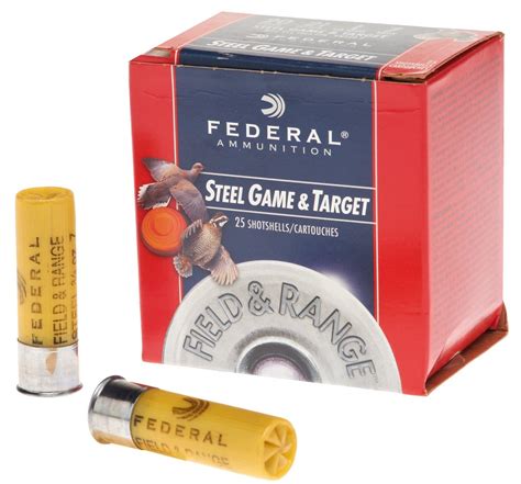 Federal Field & Range Steel 20Ga 2-3/4" 3/4oz 7 Shot 25Rds