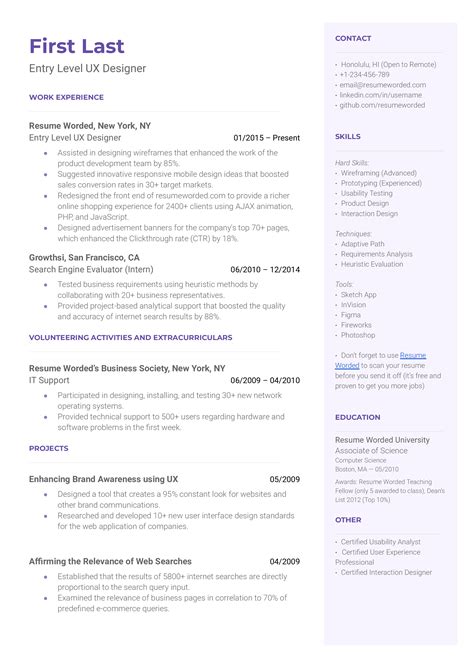Ux Designer Resume Lead UX Designer Resume Sample | MintResume