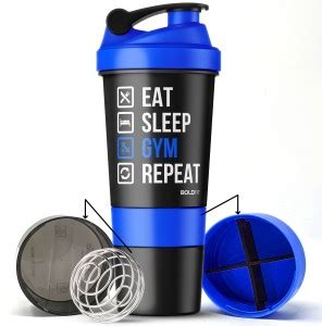 BOLDFIT Shaker Bottles For Protein Shake Gym Sipper Bottle With 3 ...