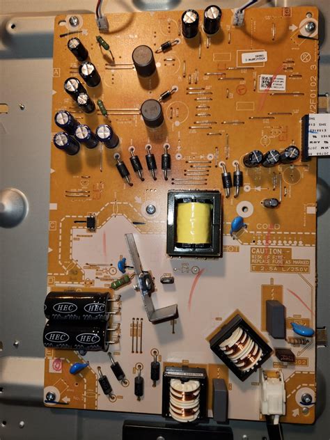 screen not working. high pitched hum coming from "hec battery" thing, metalic ooz looks to be ...