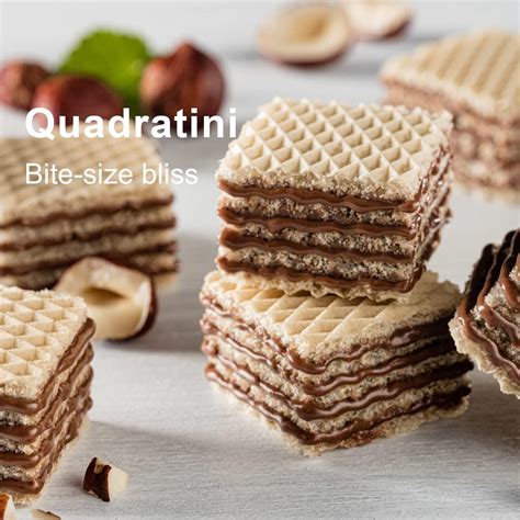Loacker Quadratini Hazelnut Wafer Cookies 250g - Premium Italian Treats ...
