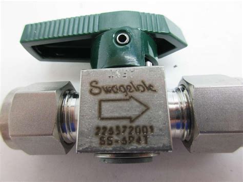 Buy New Swagelok Ss-6p4t 3/8 In Stainless Plug Valve D512963 Online at ...