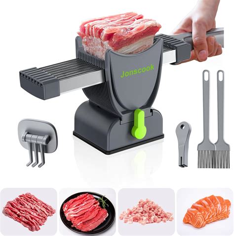 Amazon.com: Fresh Meat Slicer, Manual Meat Slicer for Fresh Raw Meat ...