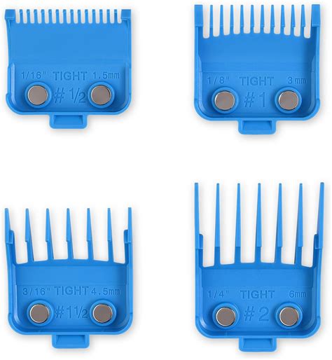 Amazon.com: Andis 01410 Professional Master Clipper Guards - Dual ...