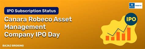 Canara Robeco Asset Management Company IPO Day 1 Subscription Status