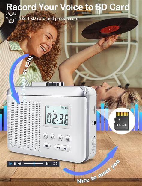 Buy Portable Cassette Player Recorder Converter,Cassette to MP3 via SD ...