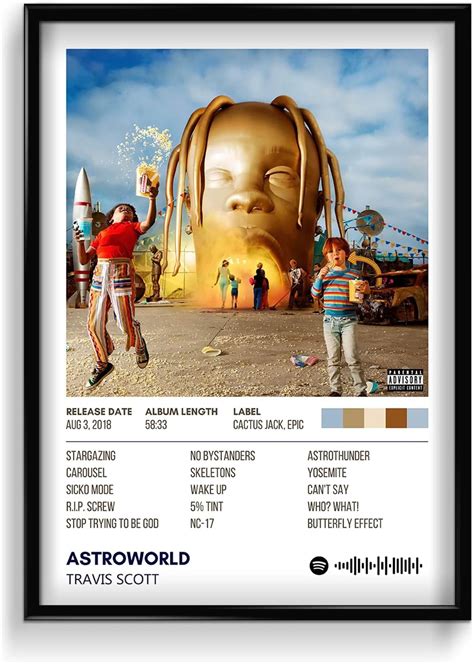 Travis Scott Astroworld UnFramed Poster For Home Aesthetic Wall poster ...