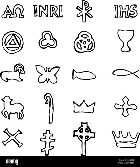 Early Christian Symbols Chart