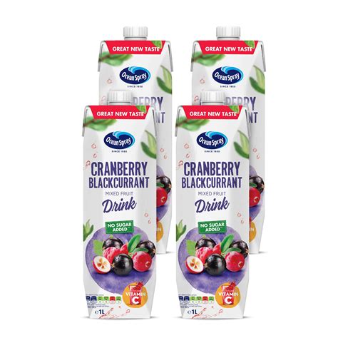 Buy Ocean Spray Cranberry Blackcurrant Mixed Fruit Drink No Sugar Added ...