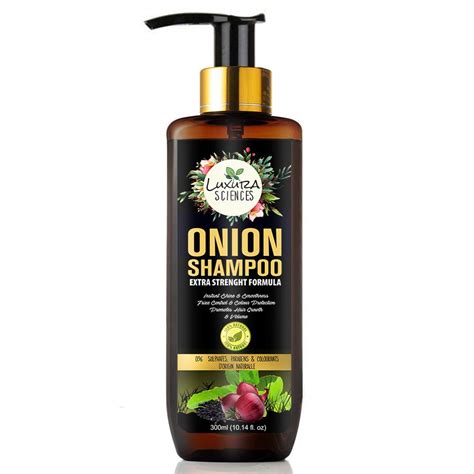 Luxura Sciences Onion Oil Shampoo For Hair Growth 300 ML, Sulphate Free ...