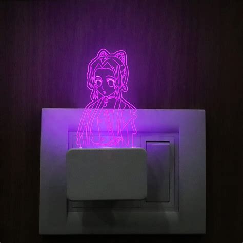 Buy StarLaser 3D Illusion Anime Night Lamp with 7 Color Changing Light ...