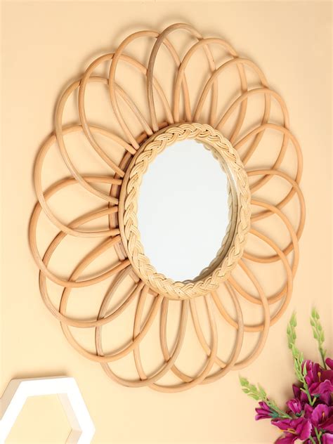 Bamboo Rattan Mirror | Wall Mirror – Habere India
