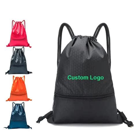 Image result for Waterproof Drawstring Bag Custom Gray