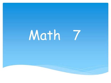 Image result for Math Lesson 1 Grade 7