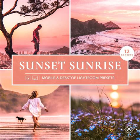 Sunset Sunrise Lightroom Presets Warm Light Sunset Preset Warm Summer ...