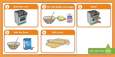 👉 Shortbread Recipe Sequencing Cards