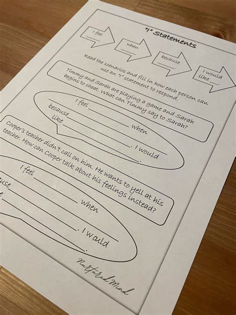 Image result for Communication. I Statements Worksheet