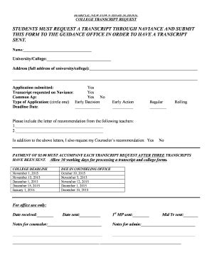 Fillable Online Transcript Request Form - Marple Newtown School ...