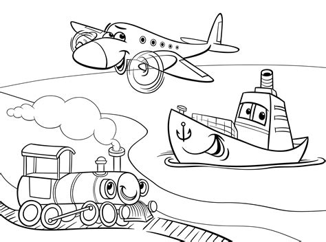 Transportation Coloring Pages at GetDrawings | Free download