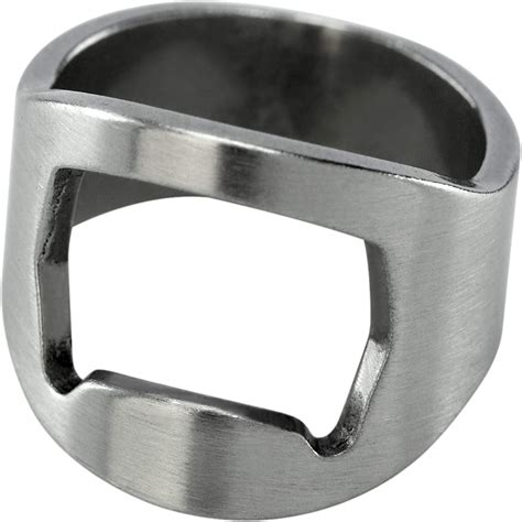 Stainless Steel Bottle Opener Ring | Brew-Shirts.com