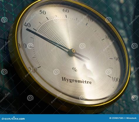 Closeup of a Vintage Hygrometer. a Device Used To Measure Humidity ...