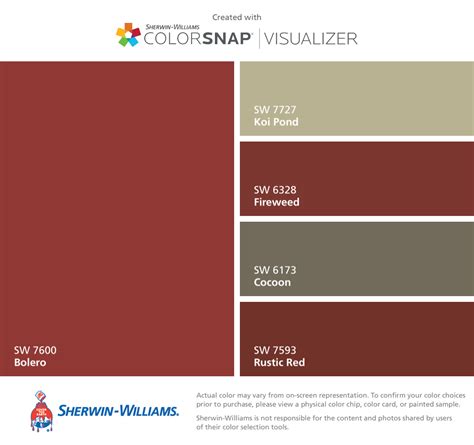 I found these colors with ColorSnap® Visualizer for iPhone by Sherwin ...
