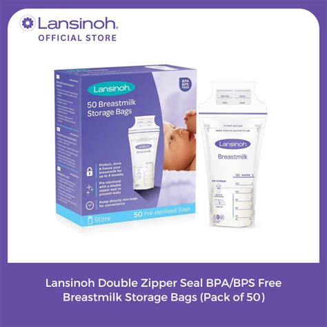 Lansinoh Breastmilk Storage Bags, Easy to Use Milk Storage Bags for ...