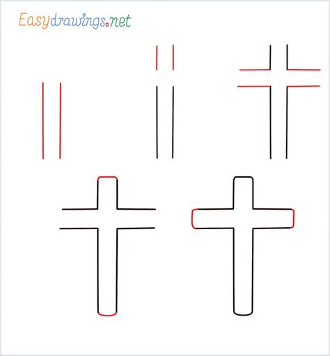 How To Draw A Cross Step by Step - [5 Easy Phase] & [Video]