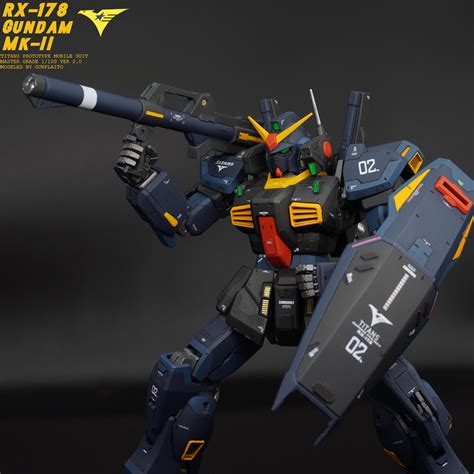MG RX-178 Gundam Mk. II (Titans Colors) Ver 2.0. This kit is a real gem ...