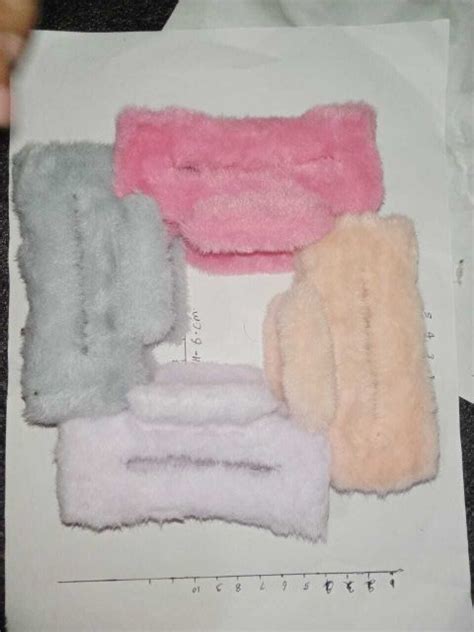 FEMNIVA Fur reactangle hair clutcher hair claw clip pack of 2 pcs Hair ...